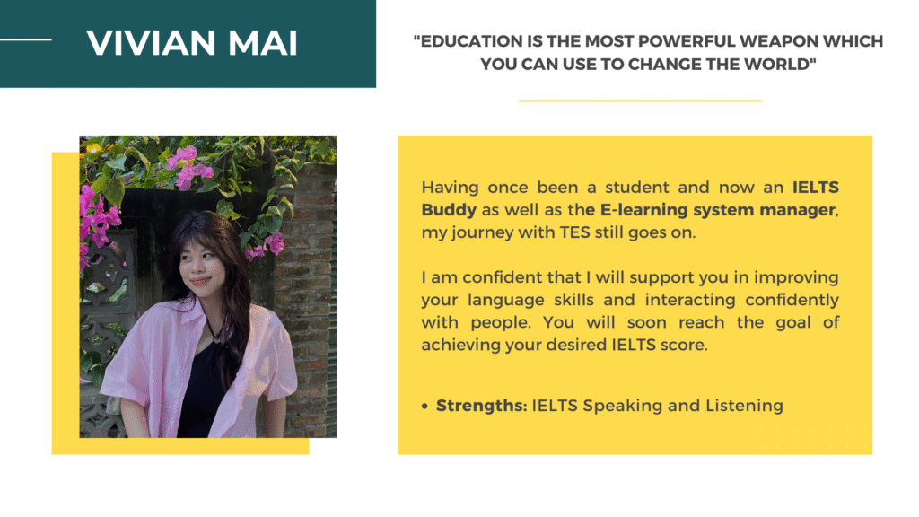 Vivian Mai - IELTS Buddy at TES