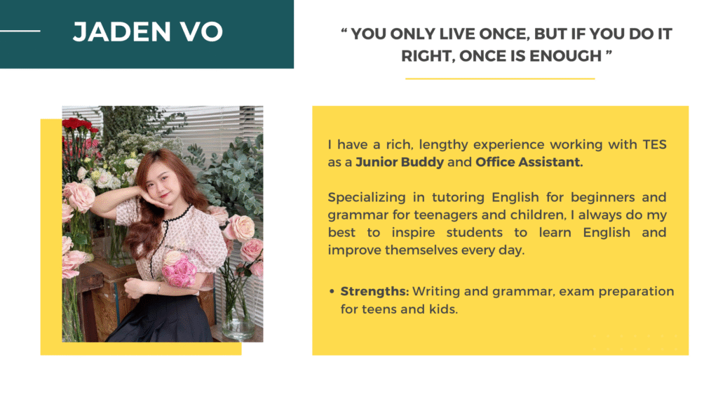 Jaden Vo - IELTS Buddy at TES