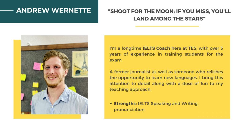Andrew Wernette - IELTS Coach at TES