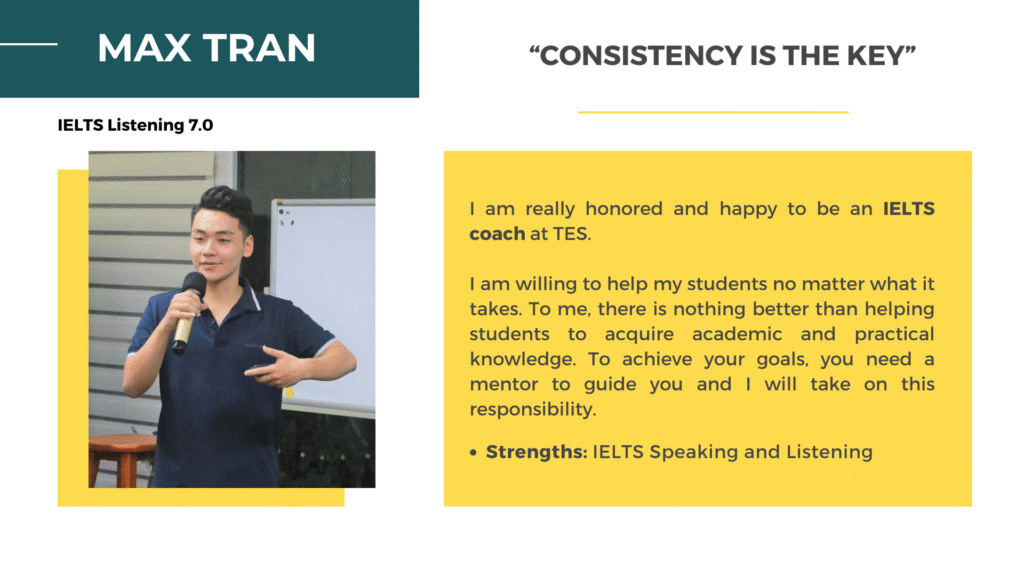 Max Tran - IELTS Coach at TES